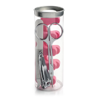 5pc Manicure Set including Toe Nail Seperators in a PVC Tube