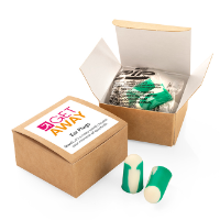 Pair Of Bio-Based Ear Plugs In A Box
