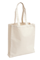 Dunham 8oz Premium Black Cotton Shopper Bag With Gusset