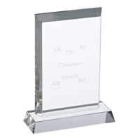 Cheshire Heavyweight Rectangular Glass Award