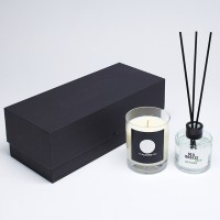 240g Clear Glass Scented Candle & 100ml Reed Diffuser in a Foam Lined Gift Box