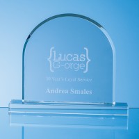 18cm Optical Crystal mounted Arch Award