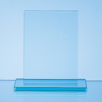 12cm x 9cm x 10mm Jade Glass Rectangle Award