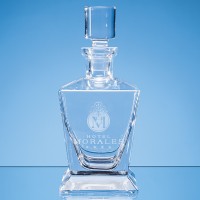 0.75ltr Handmade Tapered Square Spirit Decanter