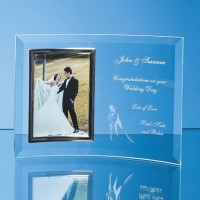 Bevelled Glass Crescent Frame for 5  x 7  Portrait Photo