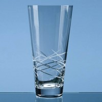 25cm Tiesto Cut Conical Vase in an attractive Gift Box