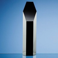 25.5cm Onyx Black Optic Hexagon Award