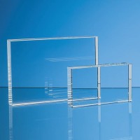 12.5cm x 17.5cm Optical Crystal Rectangle Award  H or V