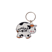 Recycled Cow Shape Keyring