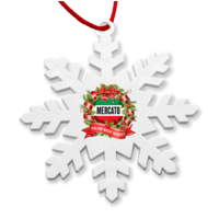 Recycled Snowflake Christmas Tree Decoration