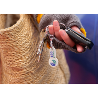 RHIPS.b NEW £ Trolley Stick Keyring