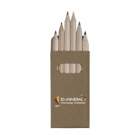 Sixcolour Coloured Pencils Wood