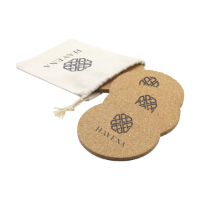 Cork Coaster Set Naturel