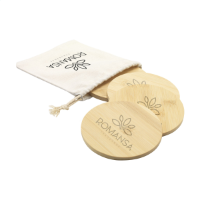 Bamboo Coaster Set Naturel