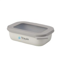 Mepal Cirqula Multi Use Rectangular Bowl 500ml Lunchbox Nordic White