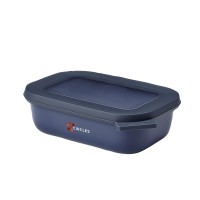 Mepal Cirqula Multi Use Rectangular Bowl 500ml Lunchbox Nordic Denim