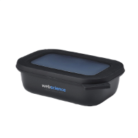 Mepal Cirqula Multi Use Rectangular Bowl 500ml Lunchbox Nordic Black