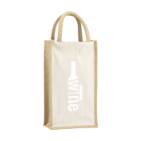 Jute Canvas Wine Bag Naturel