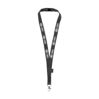 Lanyard Safety RPET 2 Cm Black