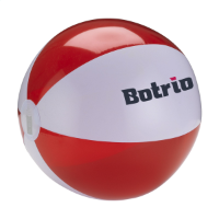 BeachBall Ø 30 Cm White/red