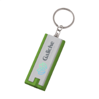 FlatScan Keyring Silver/green