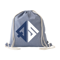 Recycled Cotton PromoBag (180 G/m²) Backpack Blue