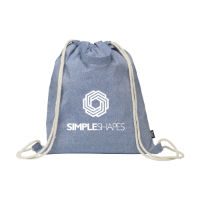 Recycled Cotton PromoBag Plus (180 G/m²) Backpack Blue