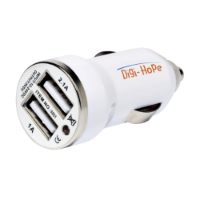 Dual Usb Carcharger White