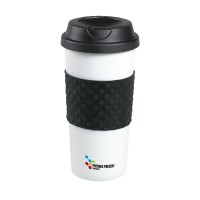 HeatCup 450 Ml Coffee Thermo Cup Black/white