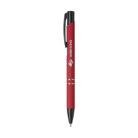 Ebony Rubberised Pen Red