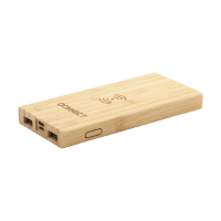 Bamboo 8000 Wireless Powerbank Wireless Charger Bamboo