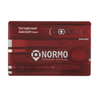 Victorinox Swisscard Classic Transparent Red