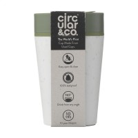 Circular&Co Recycled Coffee Cup 227 Ml White/green