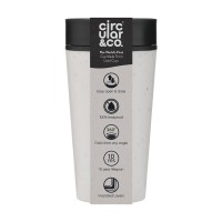 Circular&Co Recycled Coffee Cup 340 Ml White/black