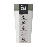 Circular&Co Recycled Coffee Cup 340 Ml White/green