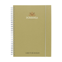 Notebook  Agricultural Waste A5 - Hardcover Olive