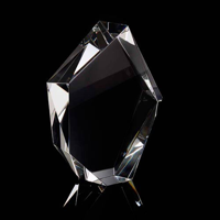 20cm optical crystal facet iceberg award