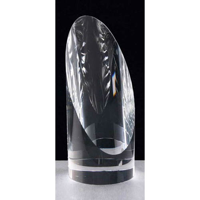 Optical crystal medium cylinder award 150mm high