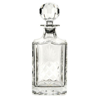 Cut square crystal decanter
