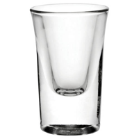 Heavy walled flared top tot glass bulk packed