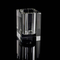 10.5cm optical crystal pen holder