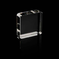 6cm optical crystal square paperweight