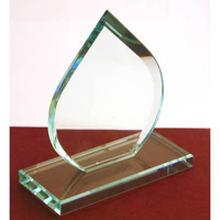 Budget Jade Green Tear Award, 125mm high
