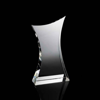 Small curved body crystal award