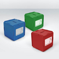 Recycled Money Box Cube