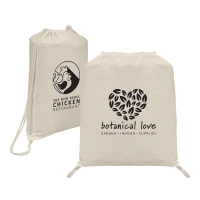 Java - 5 oz. Cotton Drawstring Backpack