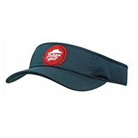 Sports mesh visor fabric covered short touch strap
