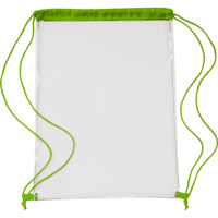 Transparent PVC drawstring backpack