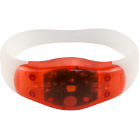 ABS and silicone wrist band with LED light         