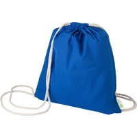 Recycled cotton drawstring bag